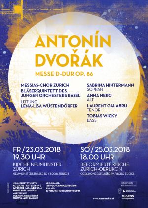 Plakat - Antonín Dvořák – Messe in D