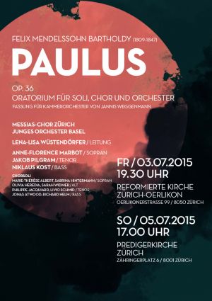 Plakat - F. Mendelssohn – «Paulus»